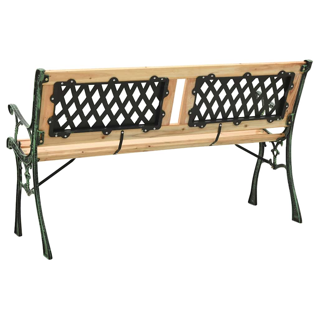 Garden Bench Cast Iron And Solid Firwood