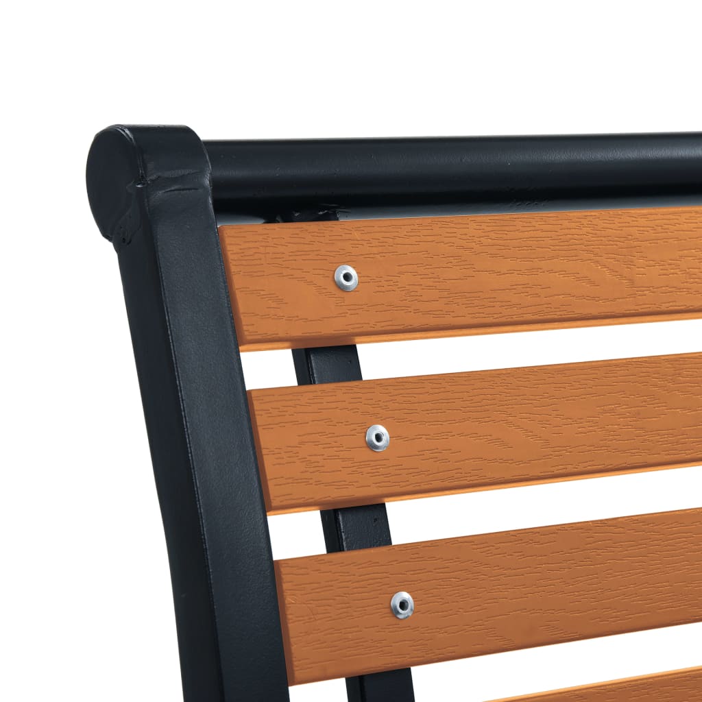 Garden Chairs 2 Pcs Steel And Wpc