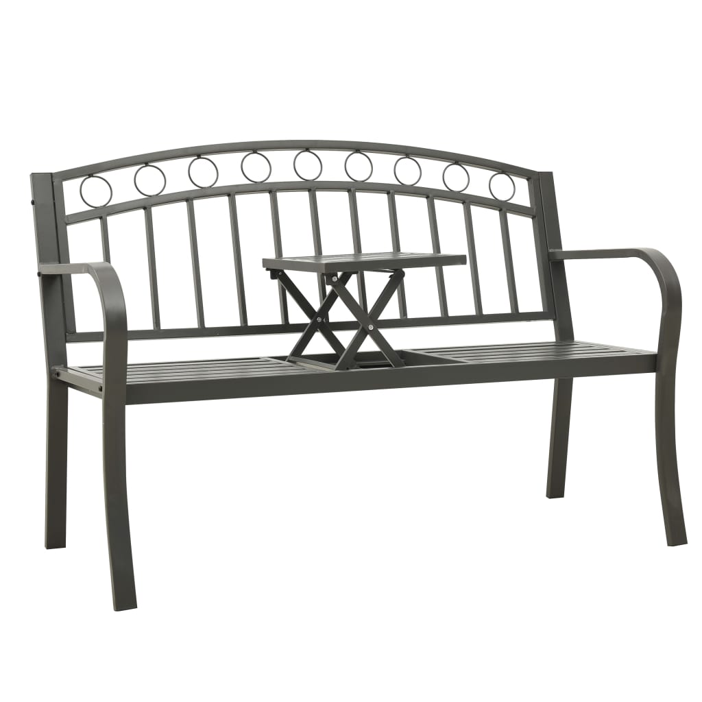 Garden Bench 125 Cm Steel
