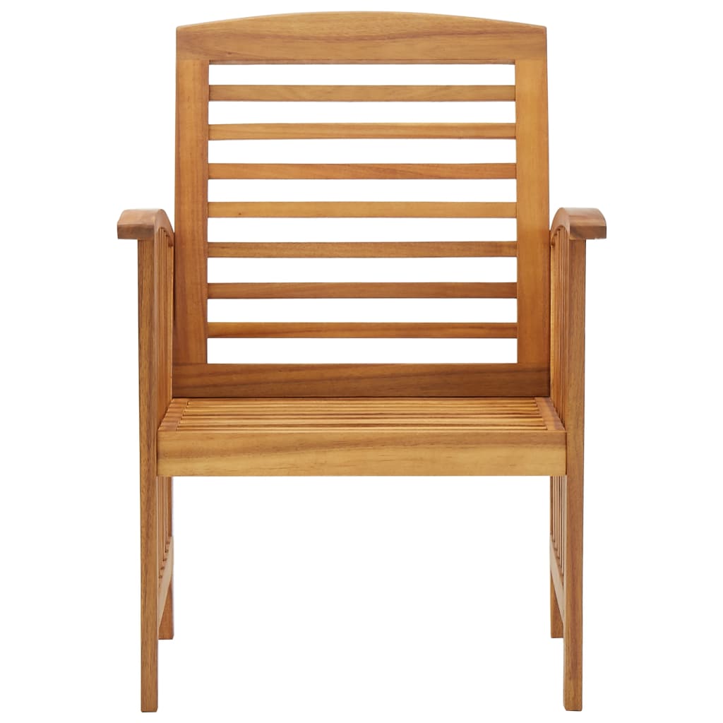 Garden Chairs 2 Pcs Solid Acacia Wood