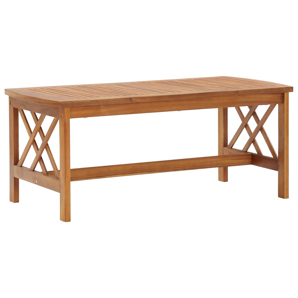 Coffee Table 102X50X43 Cm Solid Acacia Wood