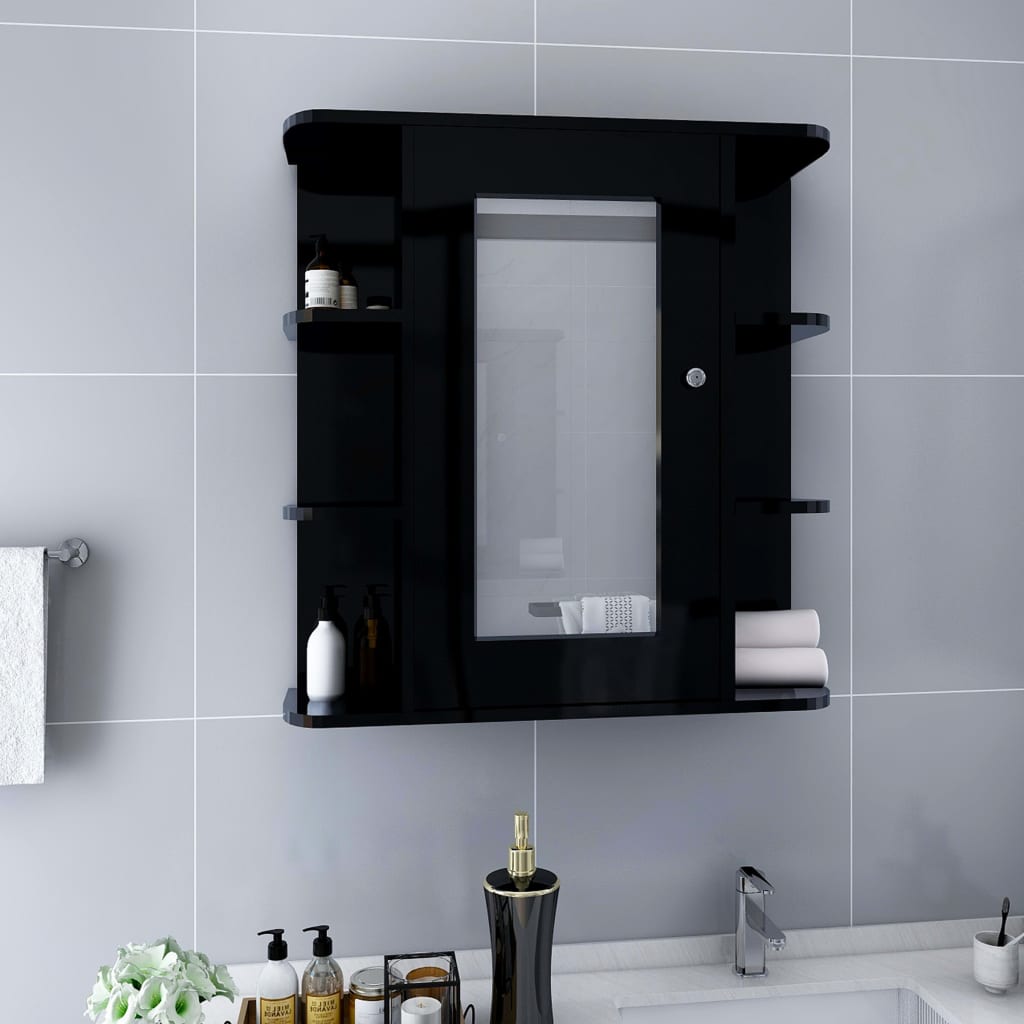 Bathroom Mirror Cabinet 66X17X63 Cm Mdf