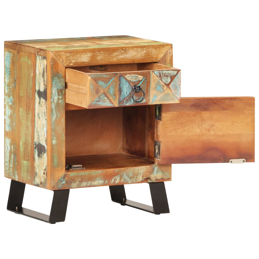 Bedside Cabinet 40X30X50 Cm Solid Reclaimed Wood