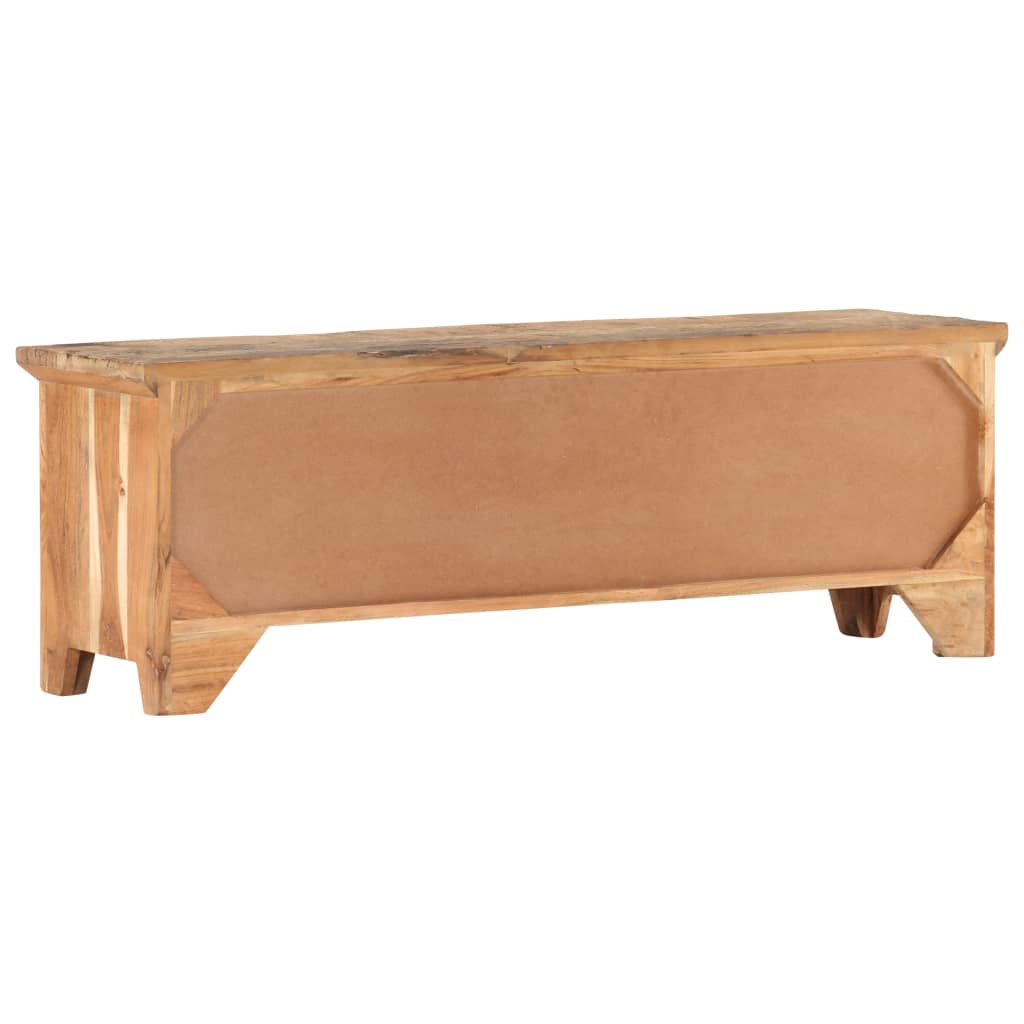 Tv Cabinet 120X30X40 Cm Solid Acacia Wood And Reclaimed Wood