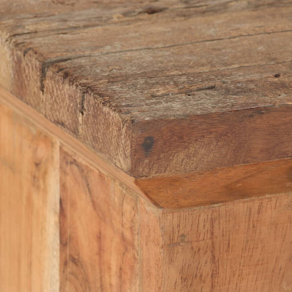 Tv Cabinet 120X30X40 Cm Solid Acacia Wood And Reclaimed Wood