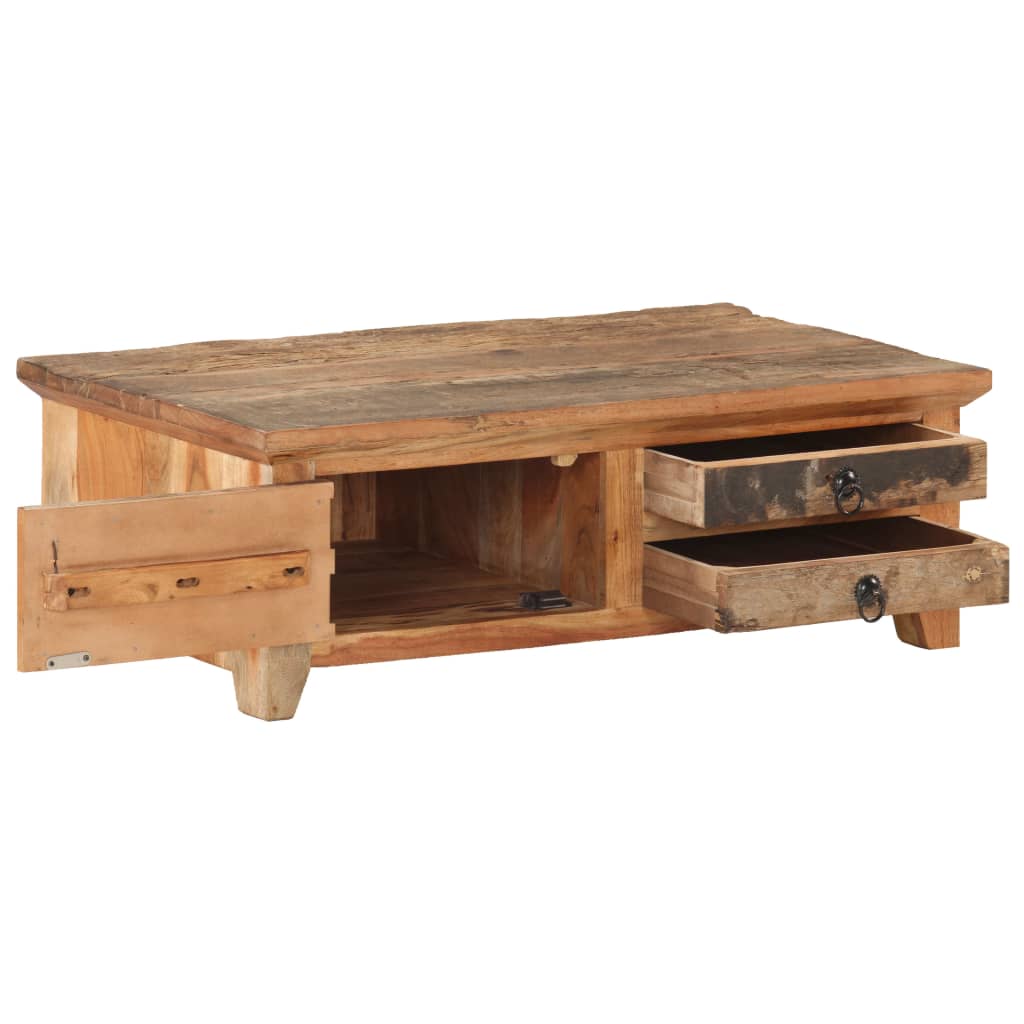 Coffee Table 90X50X31 Cm Solid Reclaimed Wood