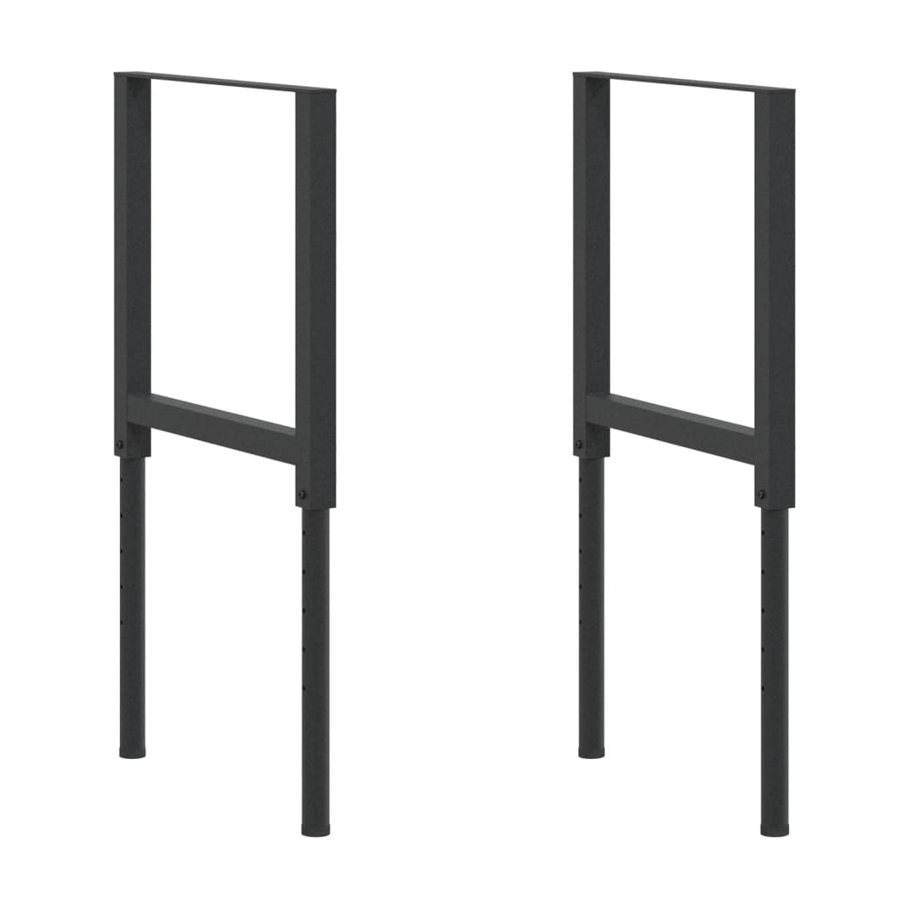 Adjustable Work Bench Frames 2 Pcs Metal 55X(69-95.5) Cm