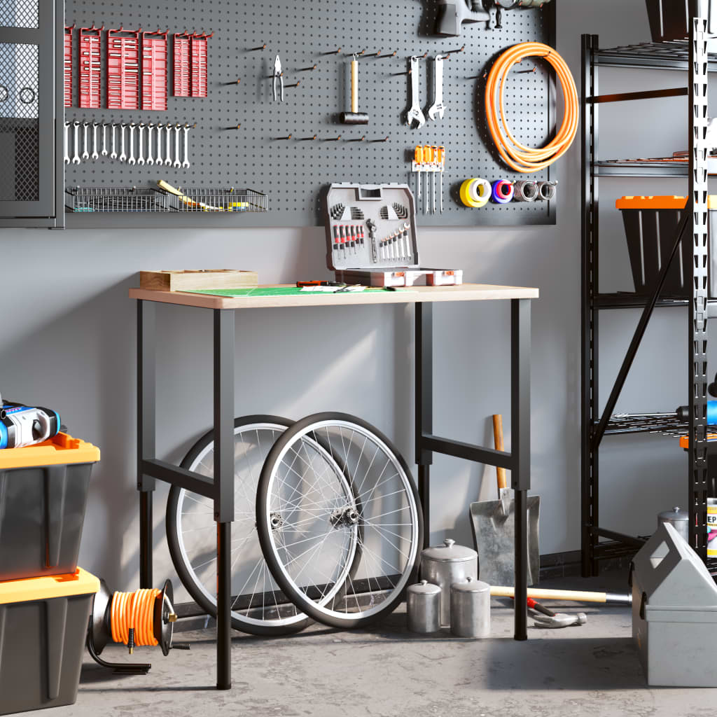 Adjustable Work Bench Frames 2 Pcs Metal 55X(69-95.5) Cm