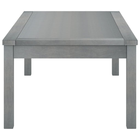 Coffee Table 100X50X33 Cm Grey Solid Acacia Wood