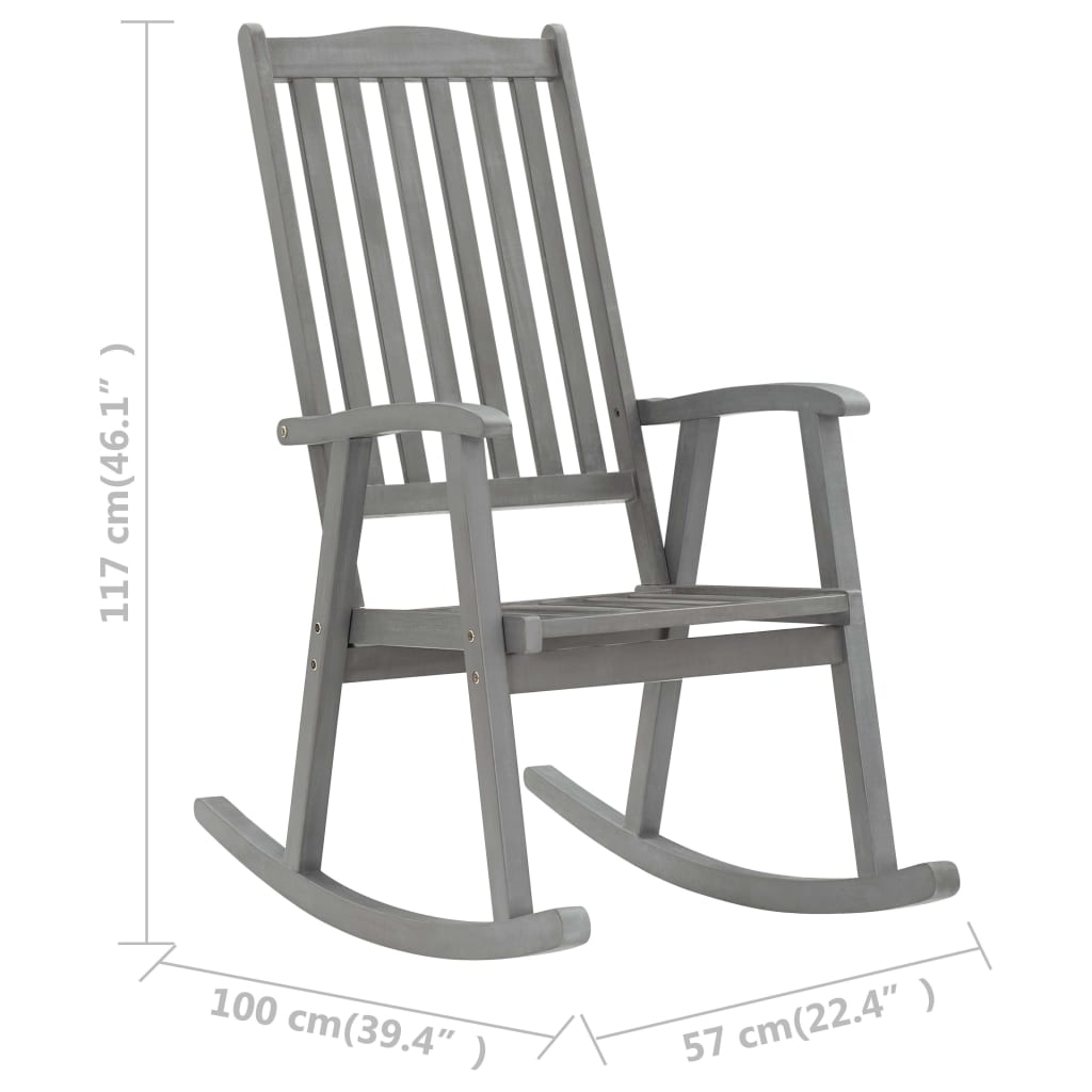 Rocking Chair Solid Acacia Wood