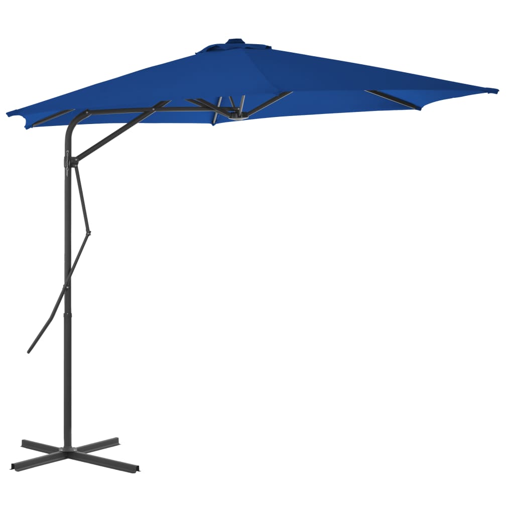 Garden Parasol With Steel Pole 300X230 Cm