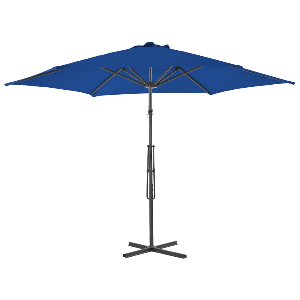 Garden Parasol With Steel Pole 300X230 Cm