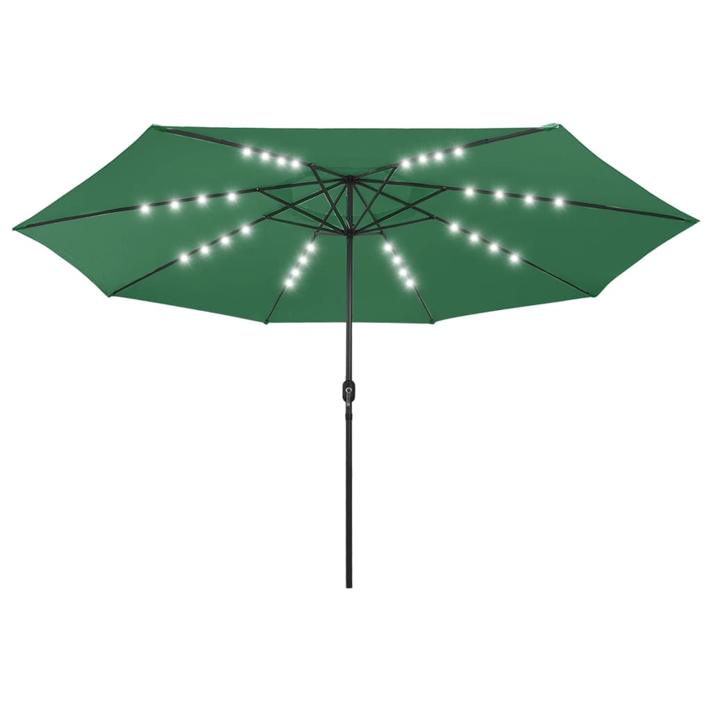 Garden Parasol With Led Lights 400 Cm