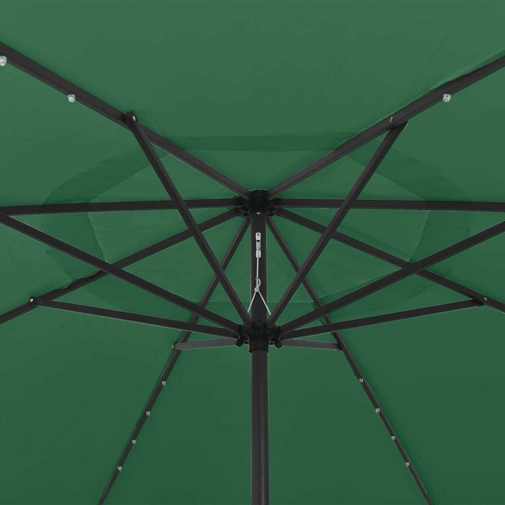 Garden Parasol With Led Lights 400 Cm