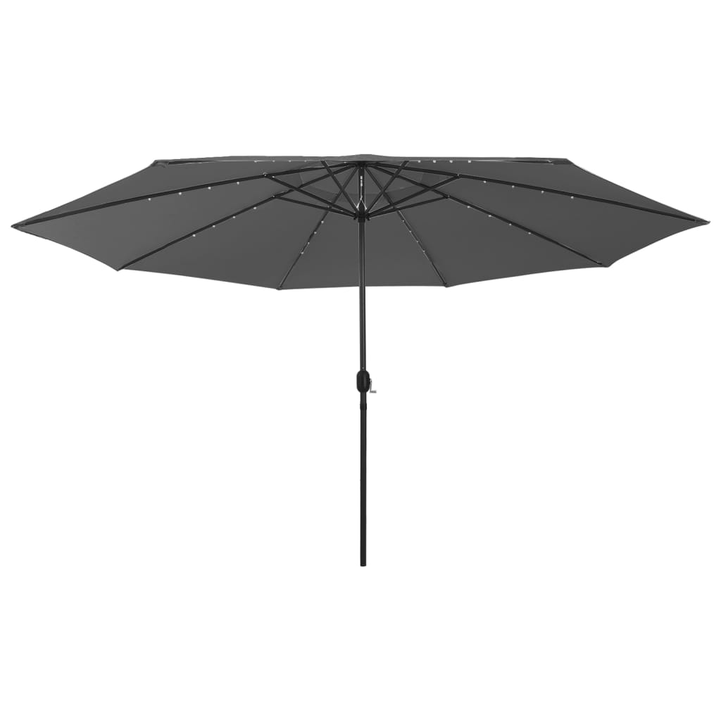 Garden Parasol With Led Lights 400 Cm