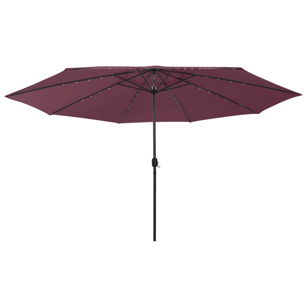 Garden Parasol With Led Lights 400 Cm