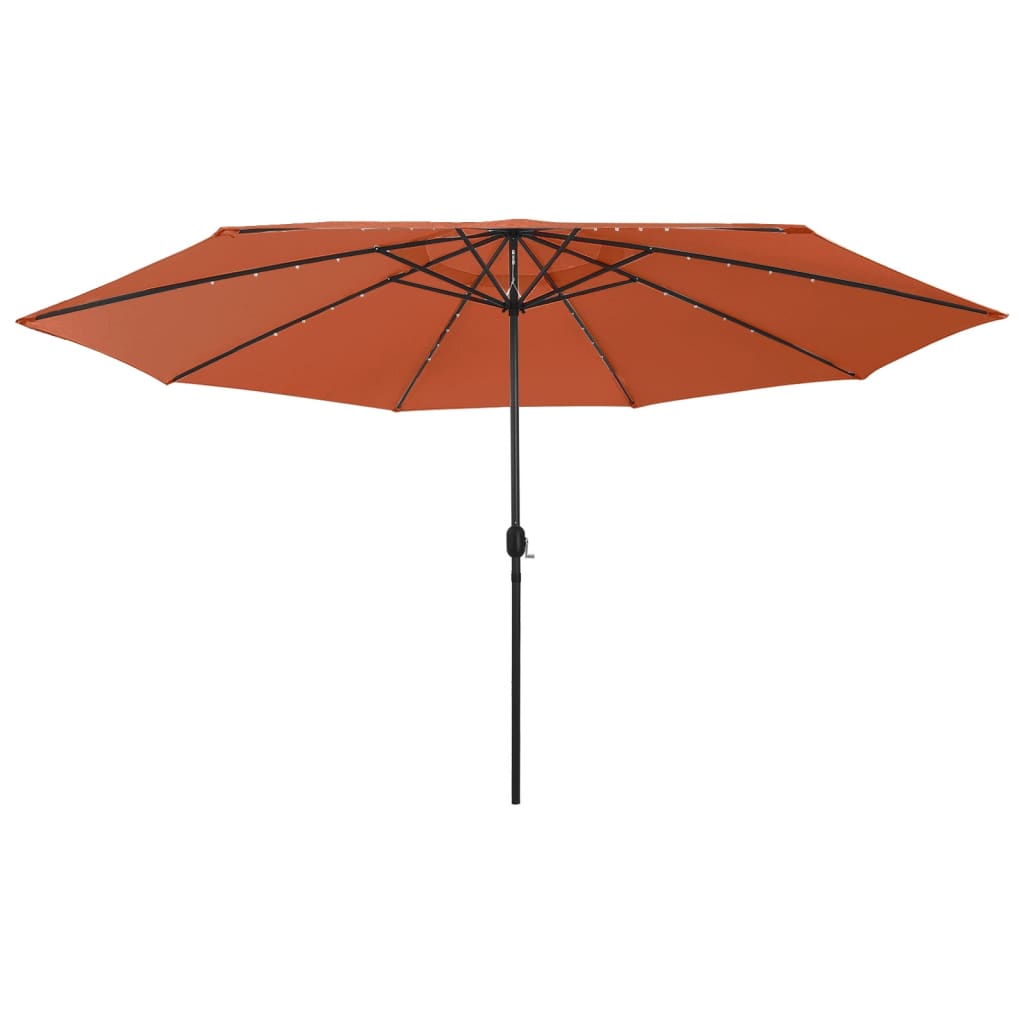 Garden Parasol With Led Lights 400 Cm