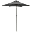 Garden Parasol With Led Lights 200X211 Cm Aluminium