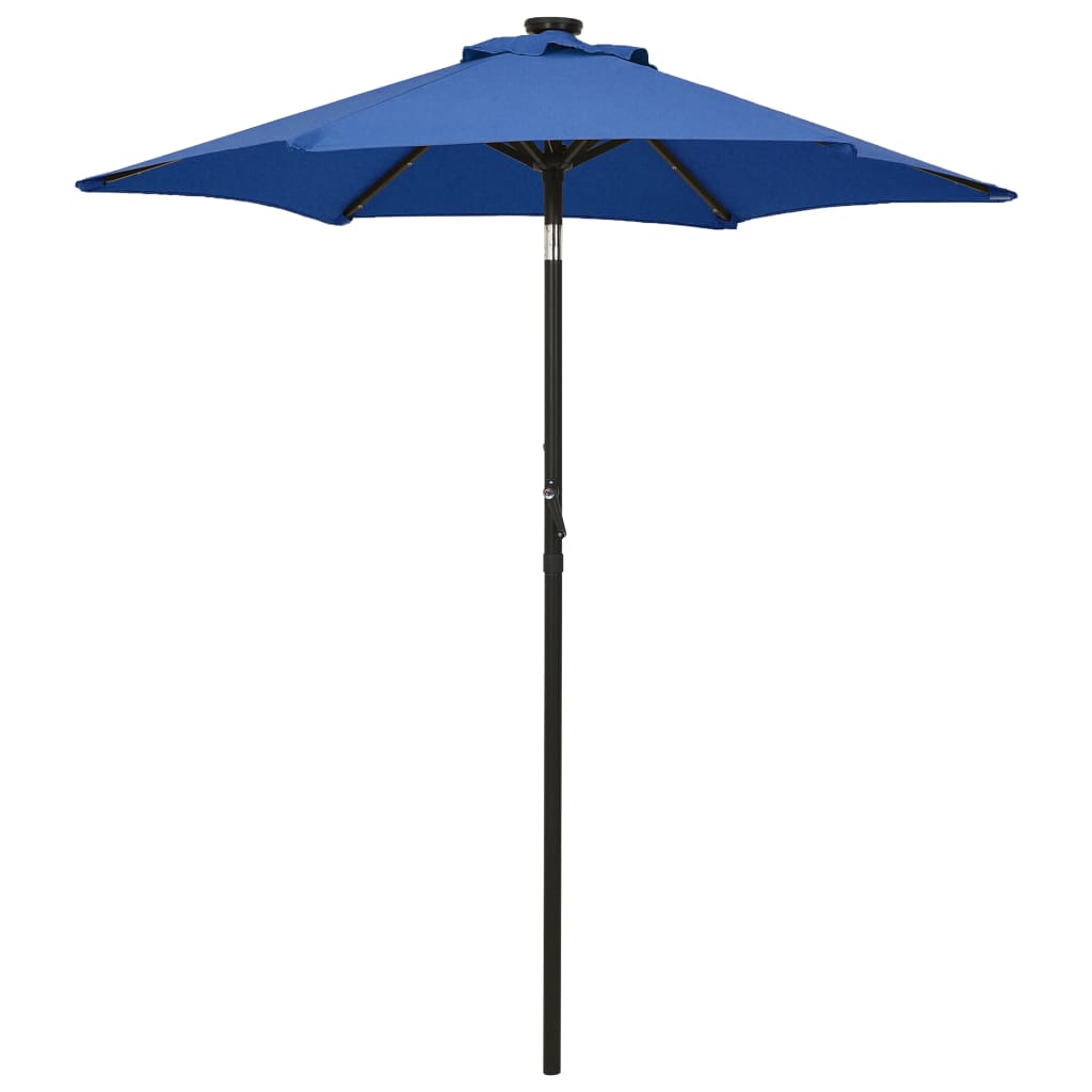 Garden Parasol With Led Lights 200X211 Cm Aluminium