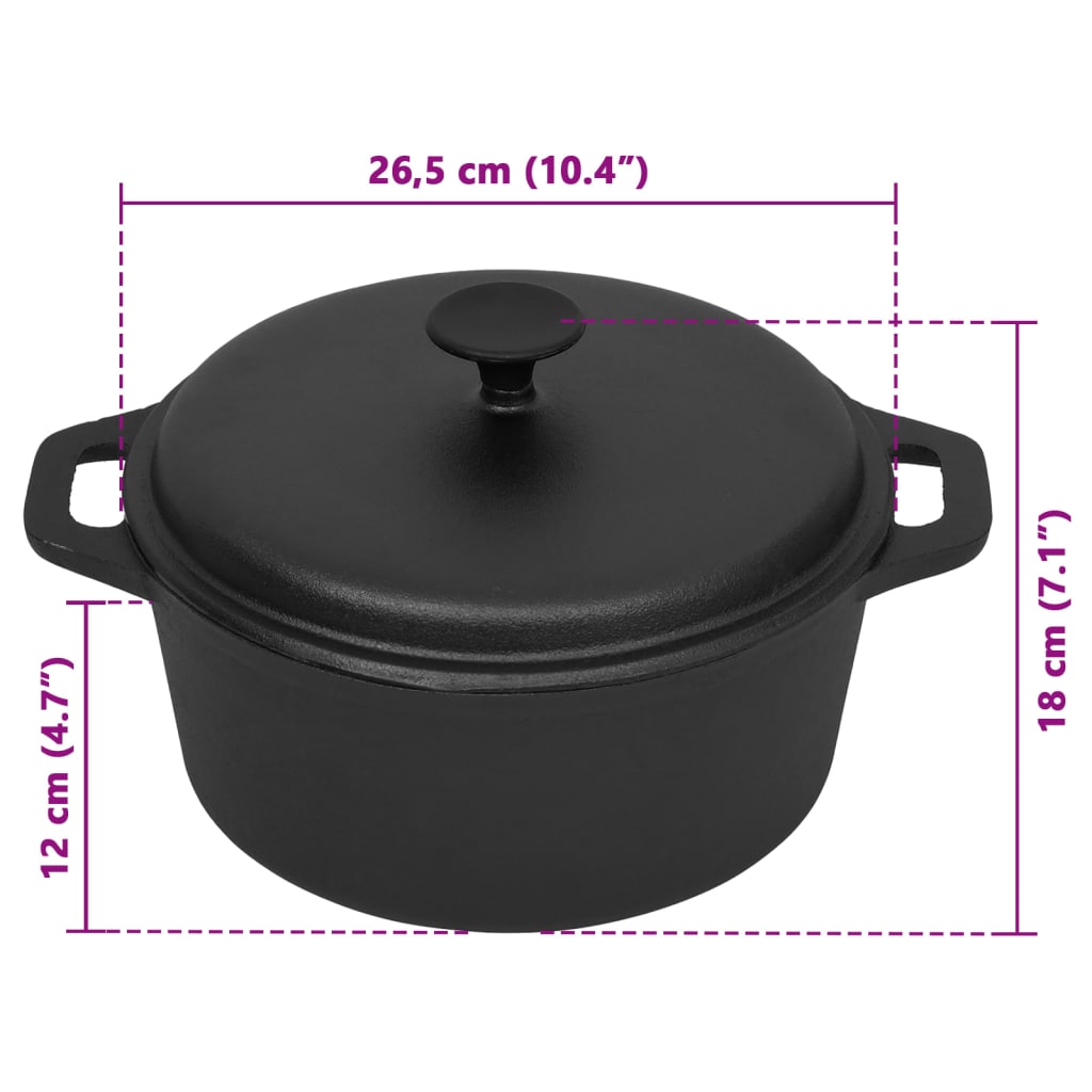 Pot Ø26.5 Cm Cast Iron
