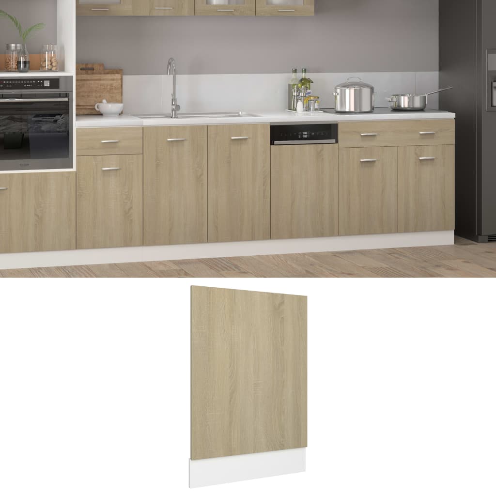 Dishwasher Panel 45X3X67 Cm Engineered Wood