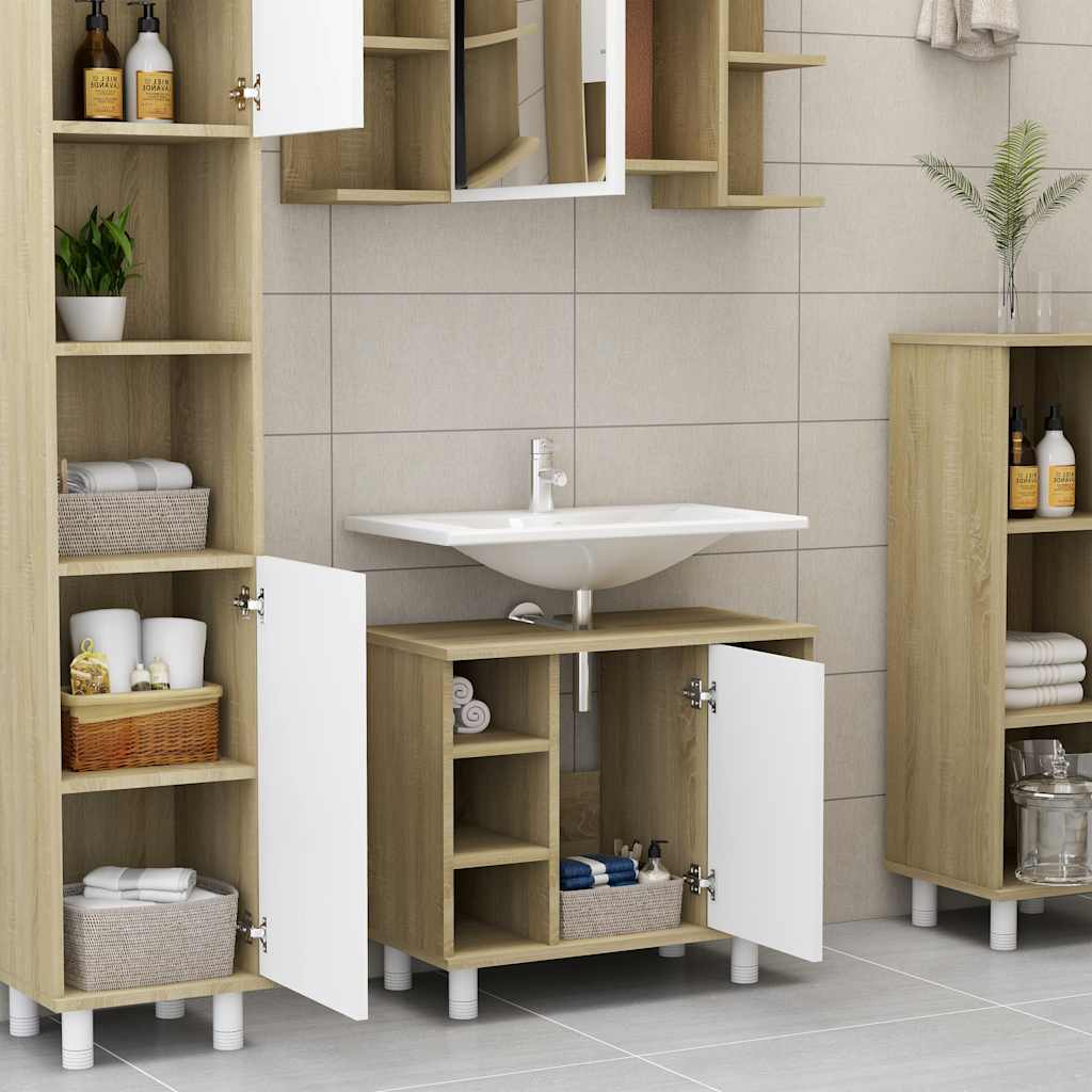Bathroom Cabinet 60X32X53.5 Cm Engineered Wood