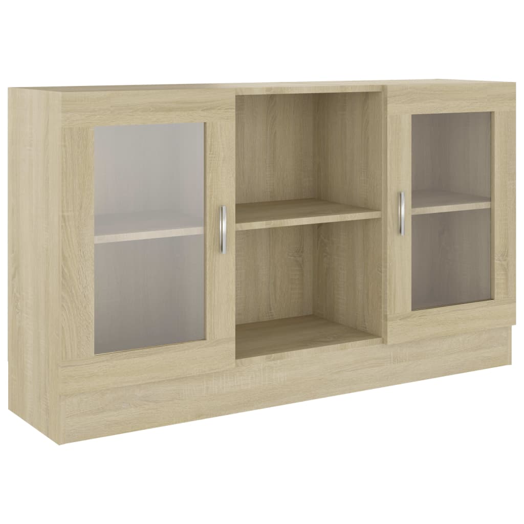 Vitrine Cabinet 120X30.5X70 Cm Engineered Wood