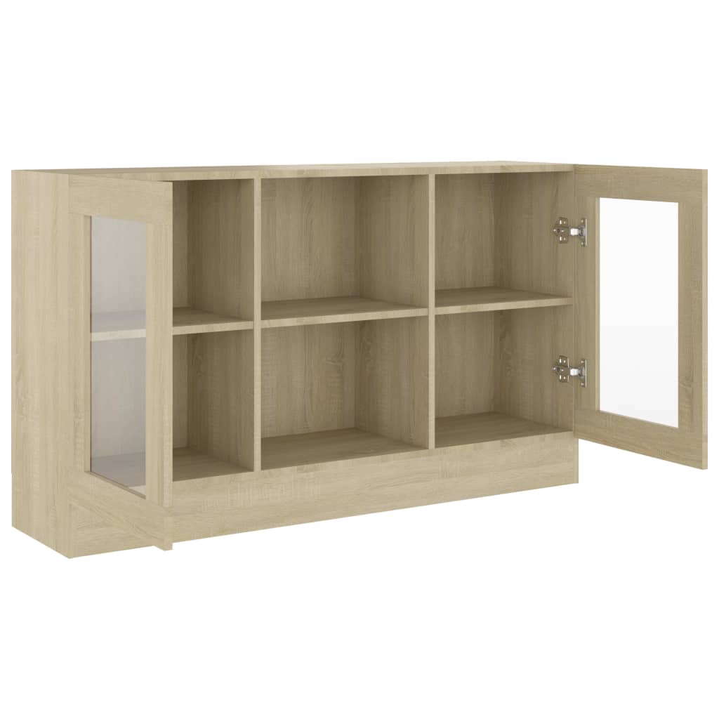 Vitrine Cabinet 120X30.5X70 Cm Engineered Wood