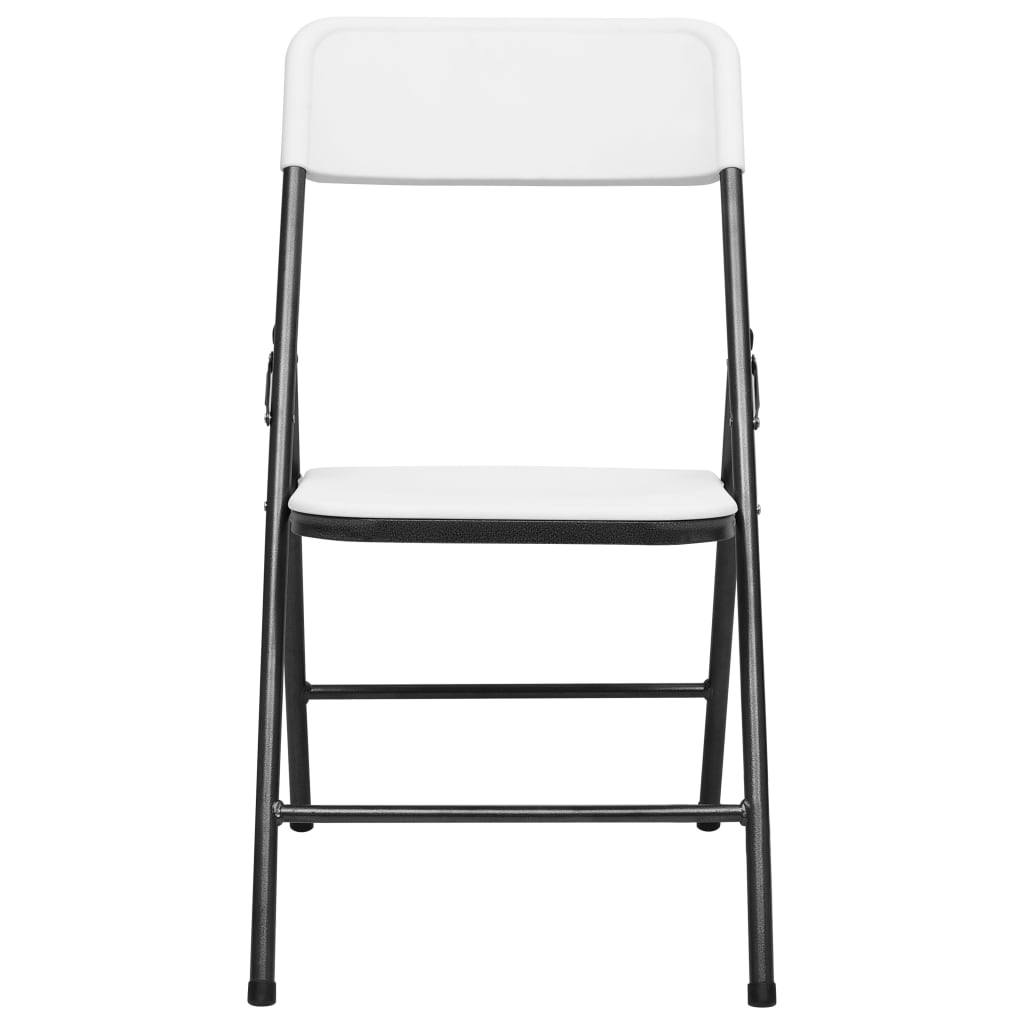 Folding Garden Chairs 4 Pcs Hdpe White