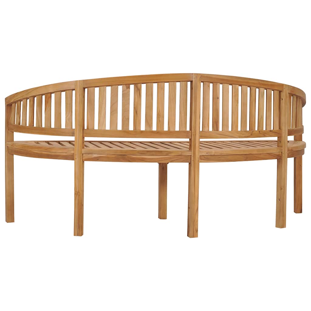 Banana Bench Solid Teak Wood