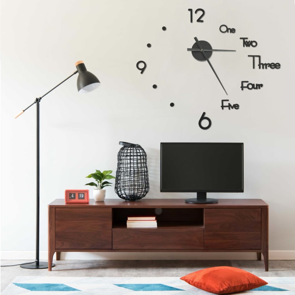3D Wall Clock Modern Design 100 Cm Xxl