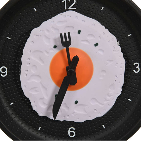 Wall Clock With Fried Egg Pan Design 18.8 Cm