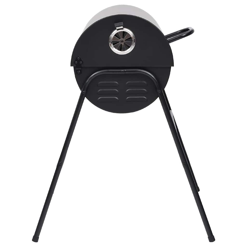 Barrel Grill With 2 Cooking Grids Black 80X95X90 Cm Steel