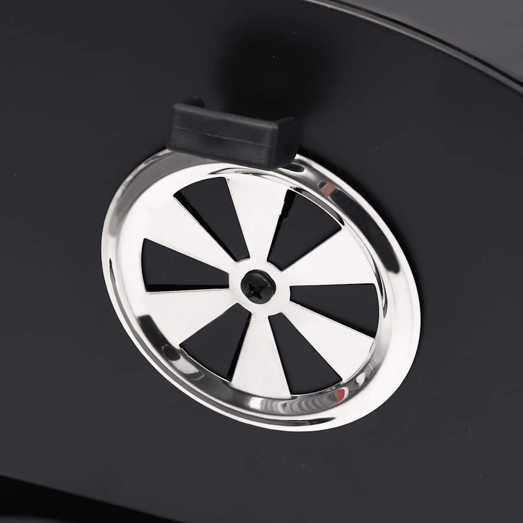 Barrel Grill With 2 Cooking Grids Black 80X95X90 Cm Steel