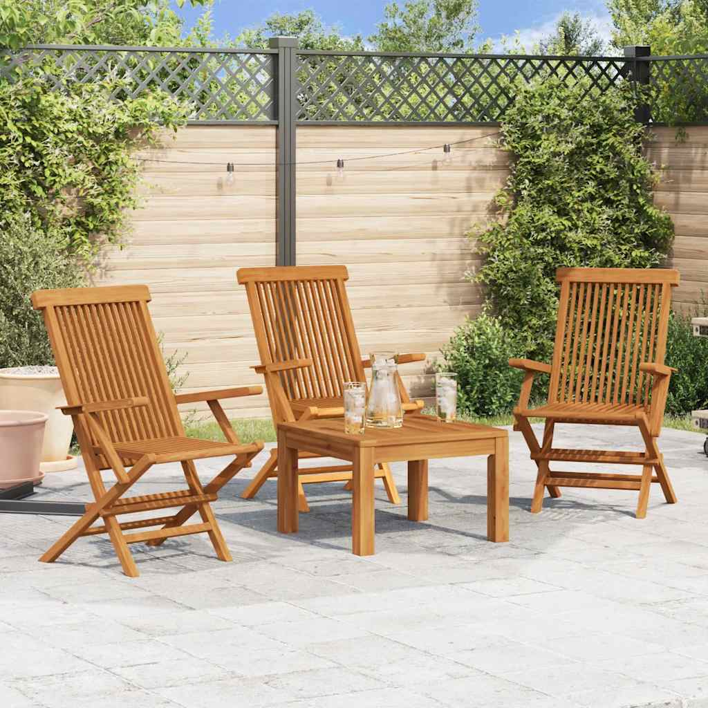 Garden Chairs 8 Pcs Solid Teak Wood