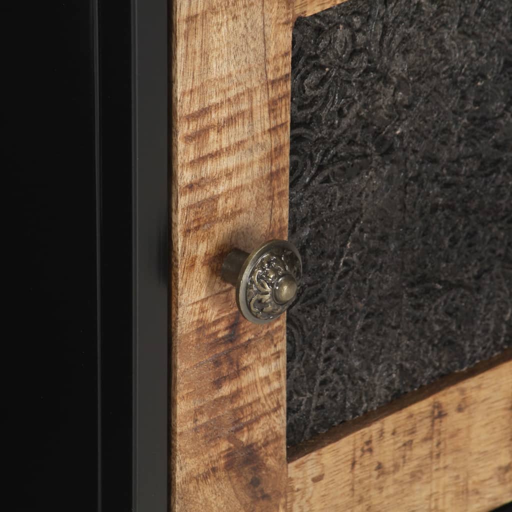 Tv Cabinet 120X30X40 Cm Rough Mango Wood