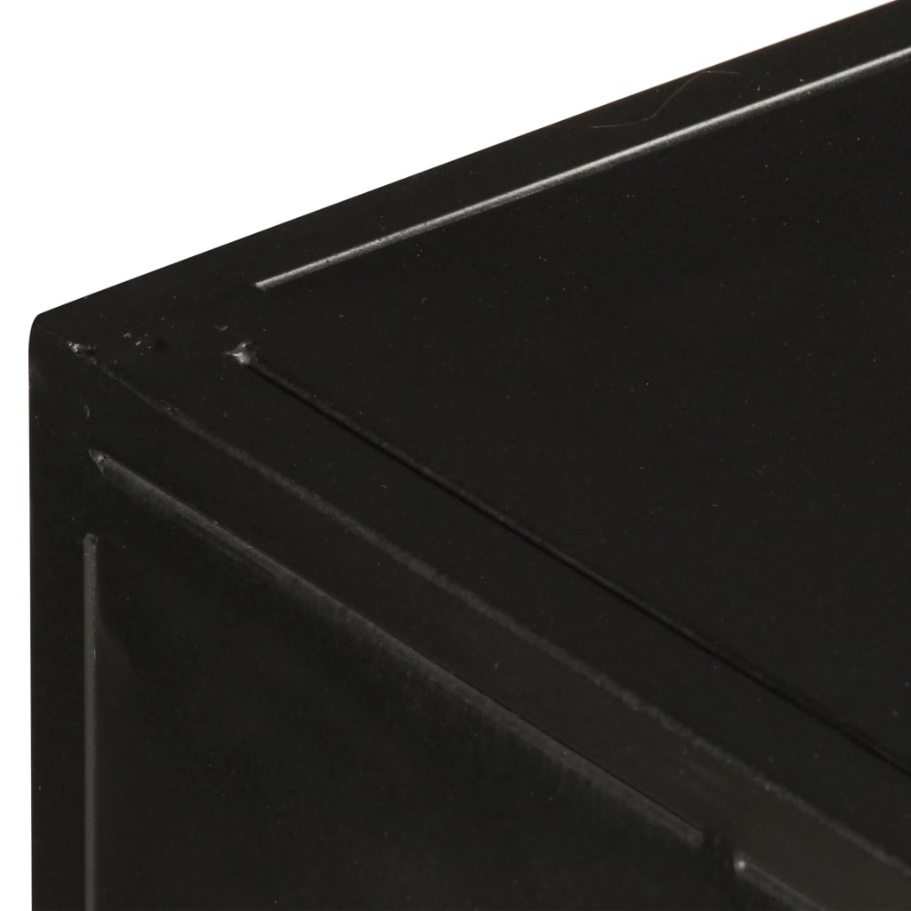 Tv Cabinet 90X30X40 Cm Rough Mango Wood