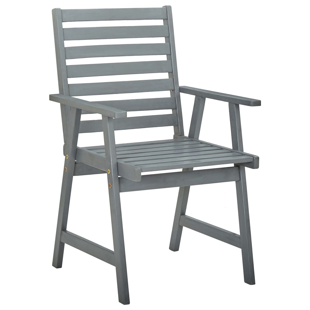 Outdoor Dining Chairs 3 Pcs Solid Acacia Wood