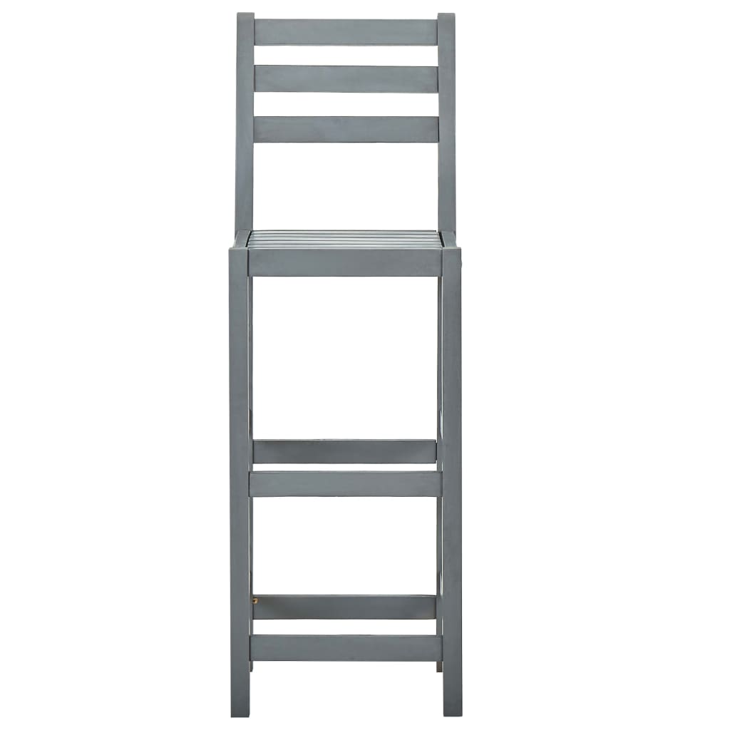 Bar Stools 4 Pcs Solid Acacia Wood