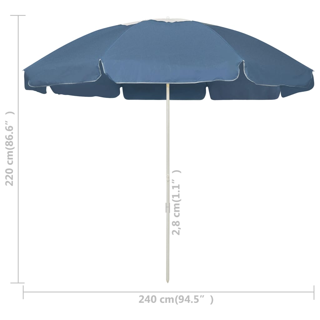 Beach Parasol Blue