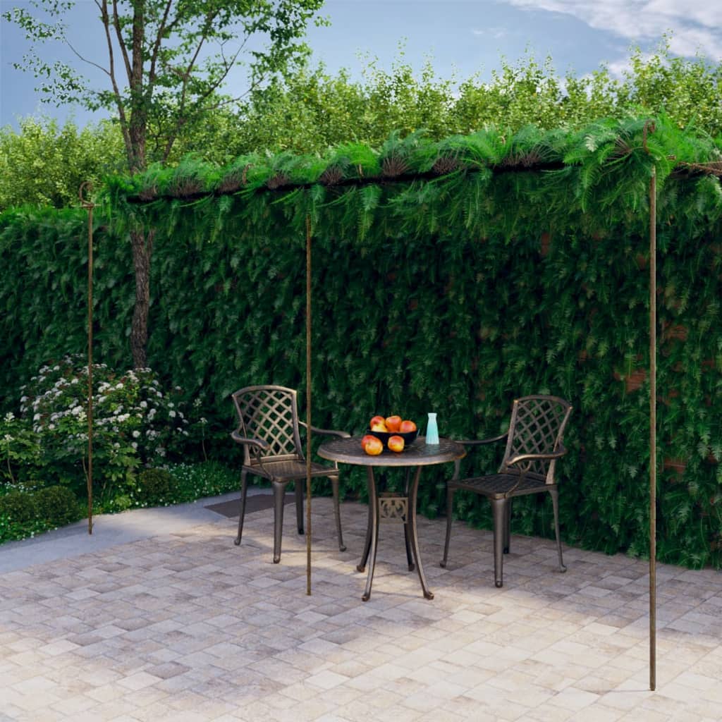Garden Pergola Antique Brown 4X3X2.5 M Iron