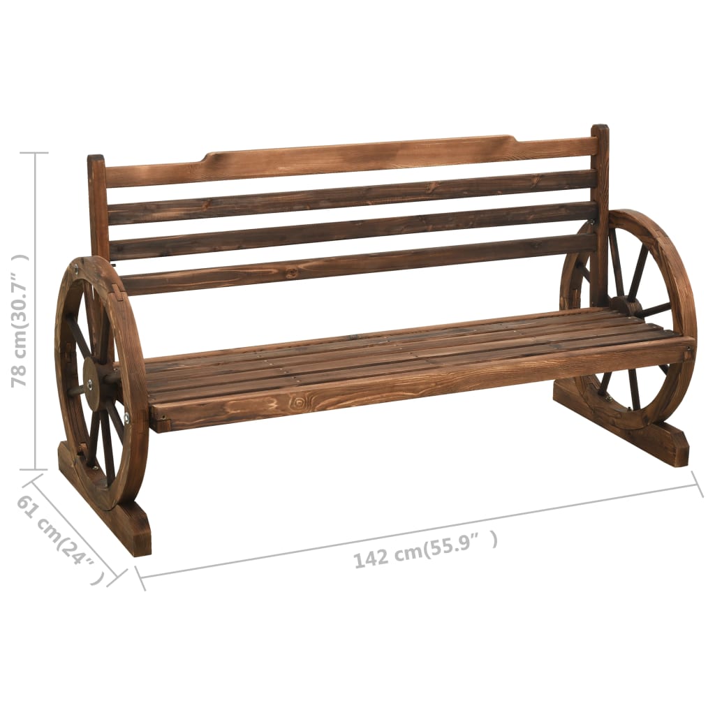 Garden Bench Solid Firwood