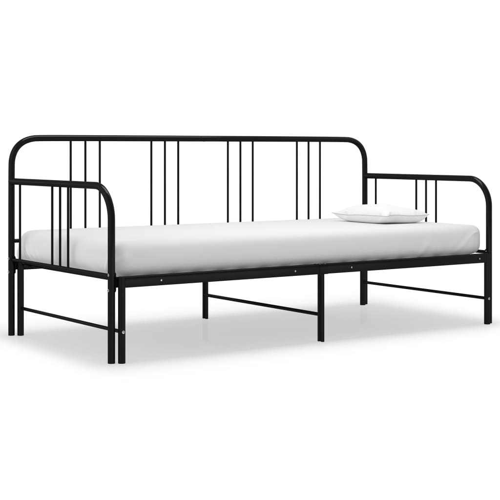 Pull-Out Sofa Bed Frame Without Mattress Metal 90X200 Cm