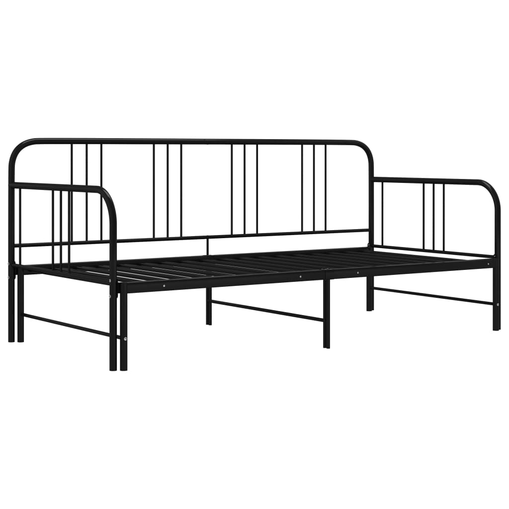 Pull-Out Sofa Bed Frame Without Mattress Metal 90X200 Cm