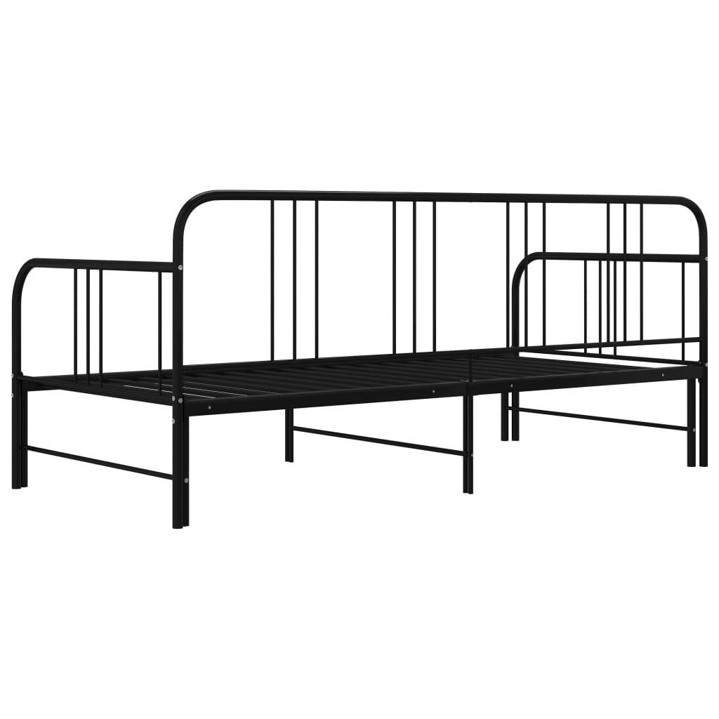 Pull-Out Sofa Bed Frame Without Mattress Metal 90X200 Cm