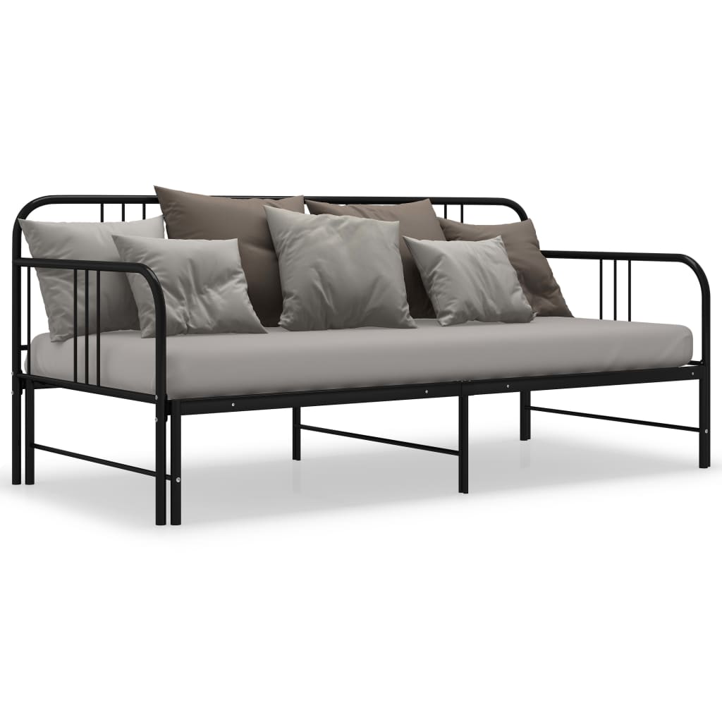 Pull-Out Sofa Bed Frame Without Mattress Metal 90X200 Cm