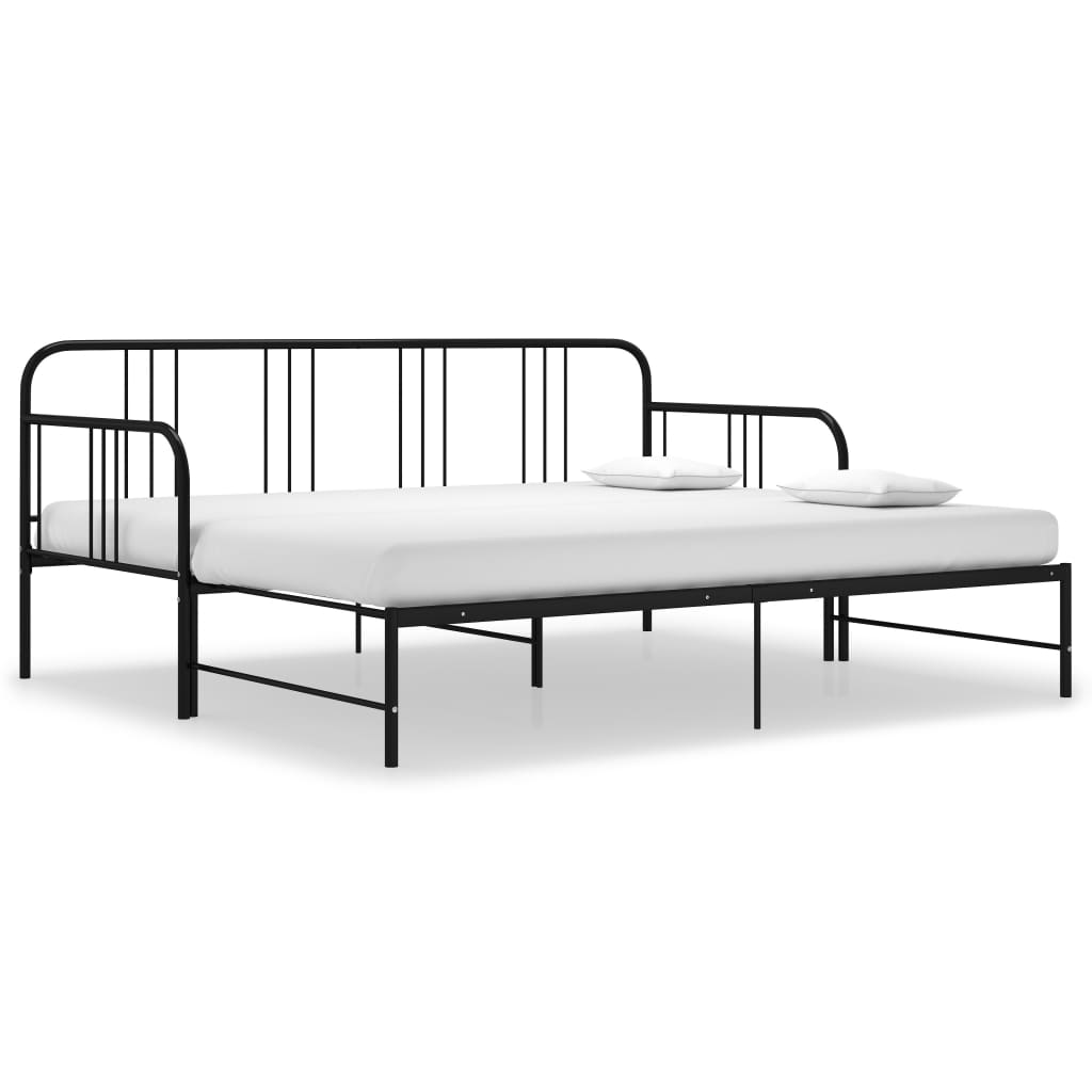 Pull-Out Sofa Bed Frame Without Mattress Metal 90X200 Cm