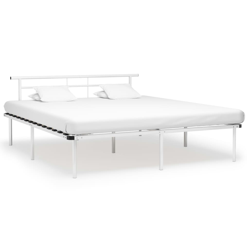 Bed Frame Without Mattress Metal 140X200Cm