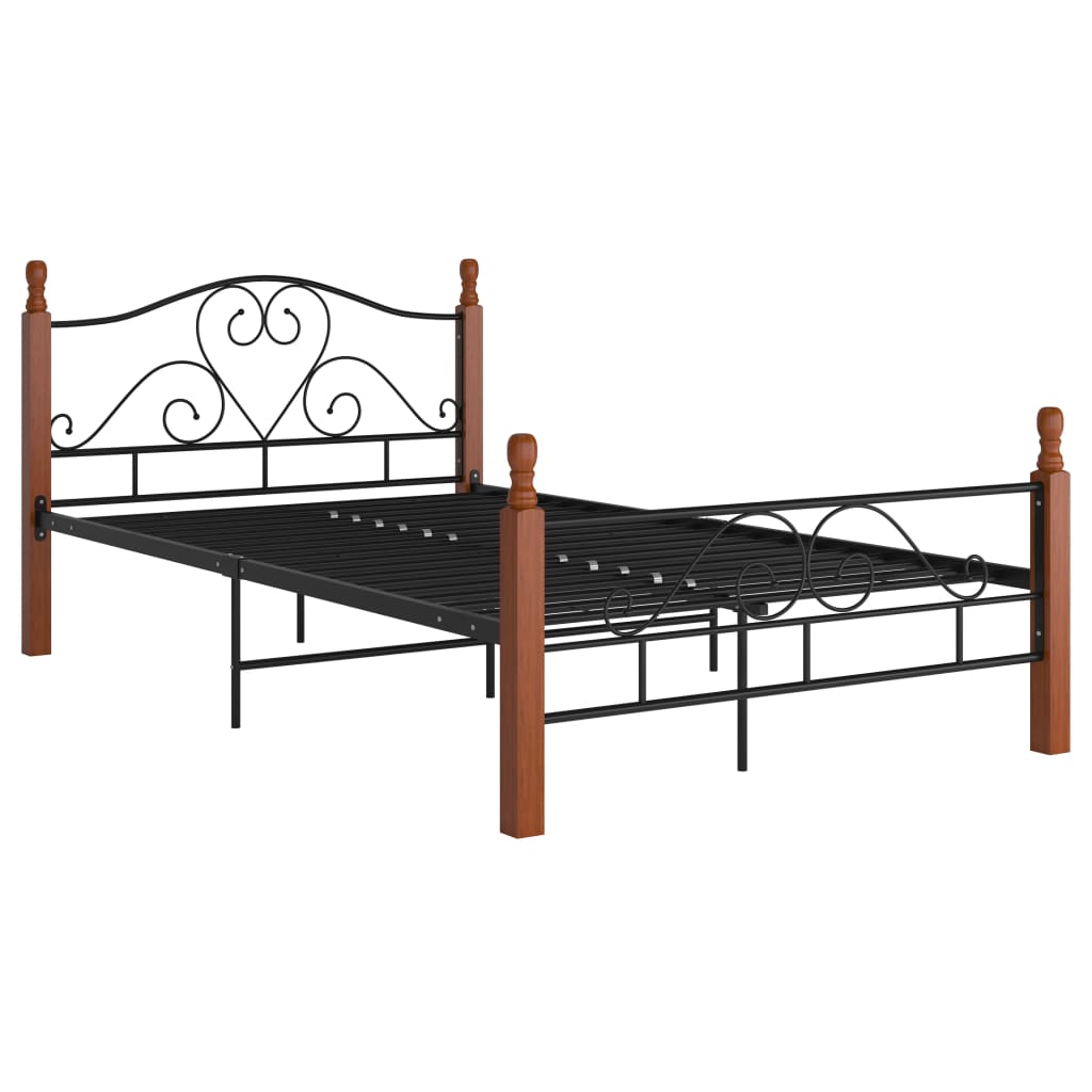 Bed Frame Without Mattress Black Metal
