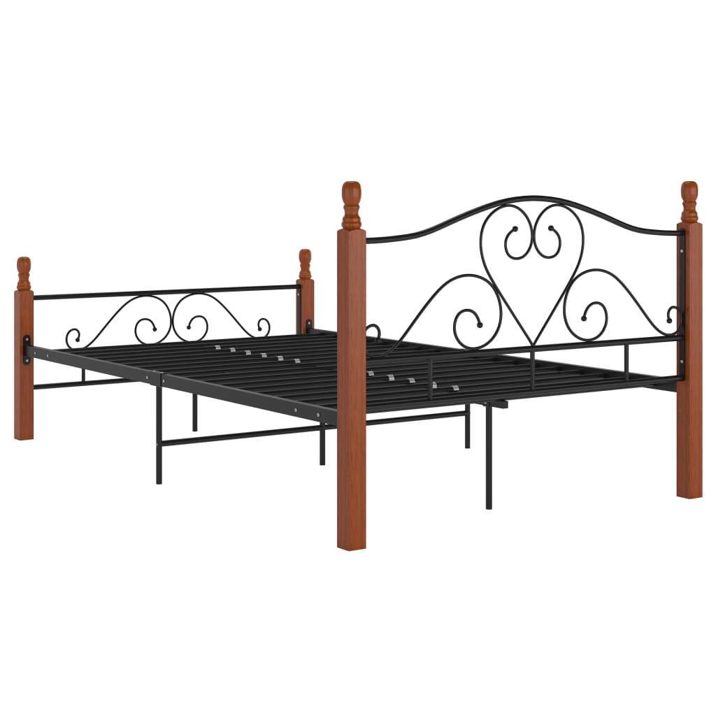 Bed Frame Without Mattress Black Metal